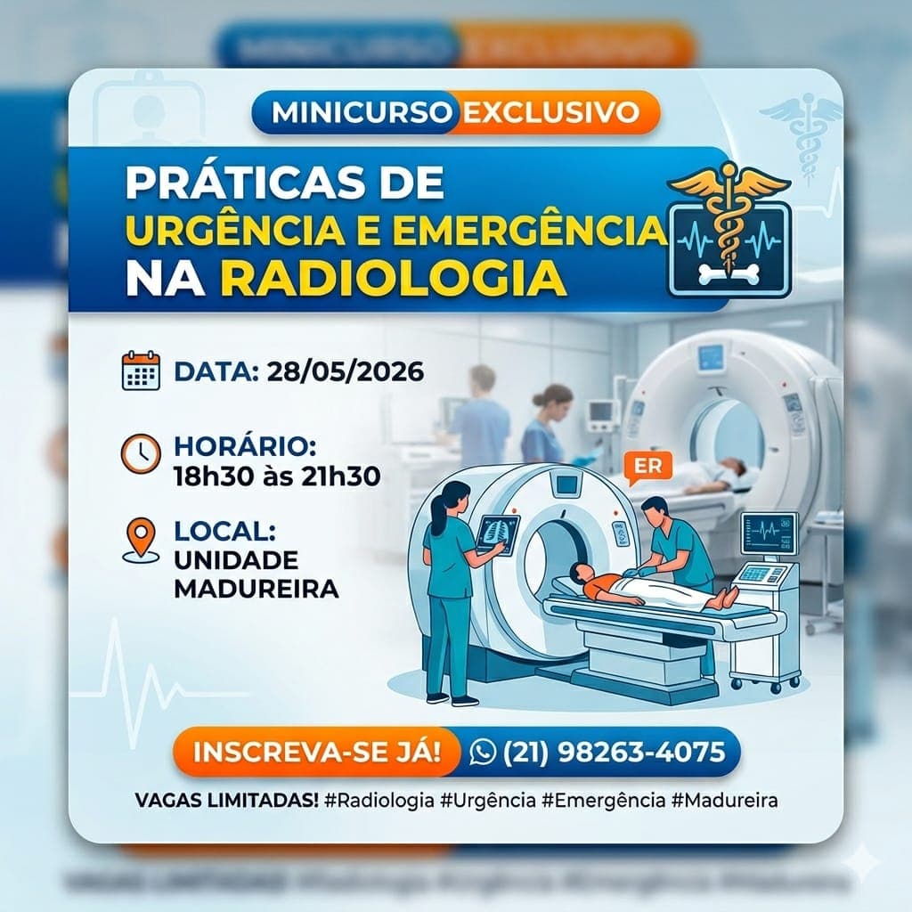 MINICURSO — 28/05/2026 - PŔATICAS DE URGÊNCIA E EMERGÊNCIA NA RADIOLOGIA