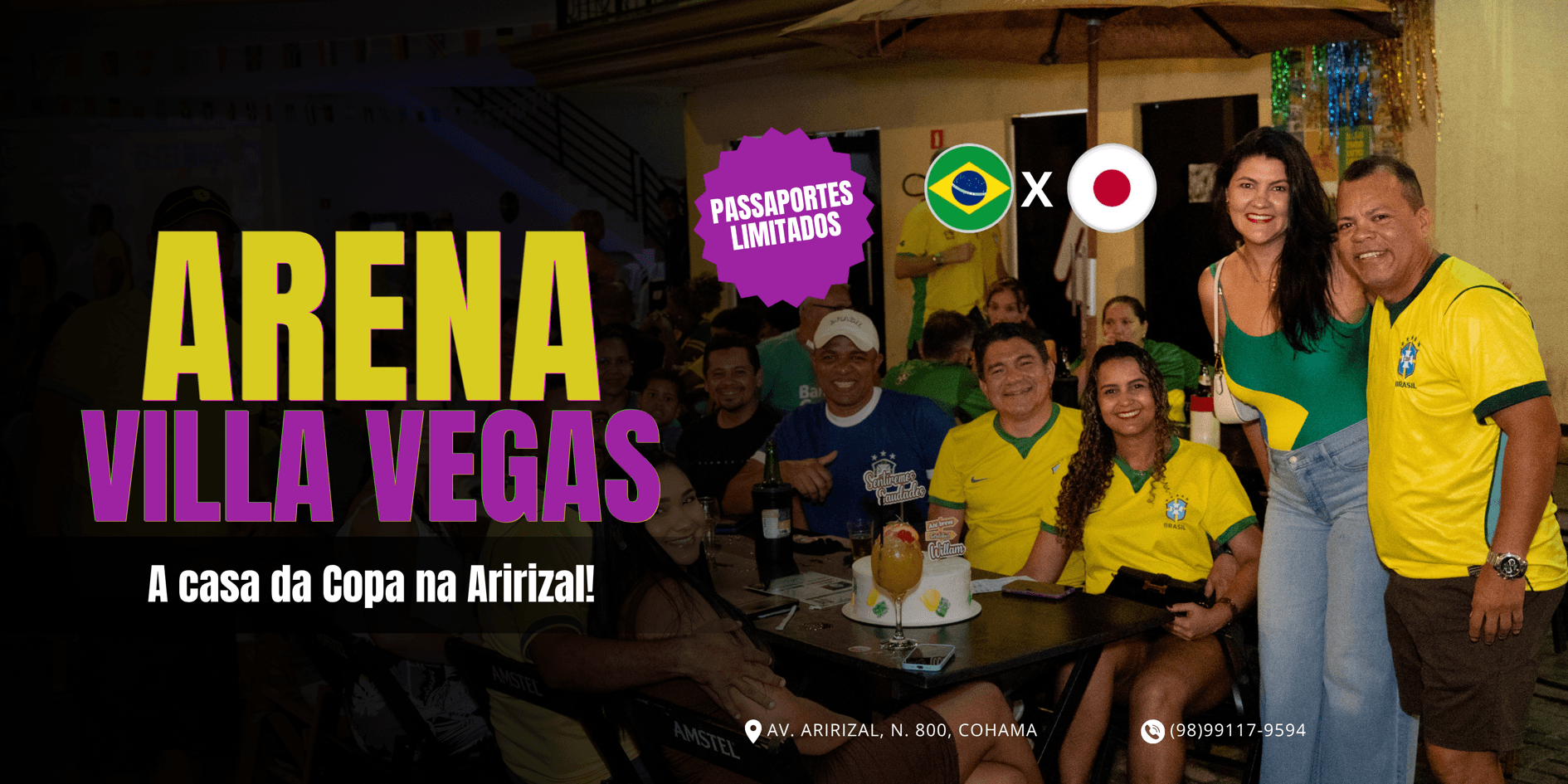 ARENA VILLA VEGAS  29/06 - BRASIL X JAPÃO