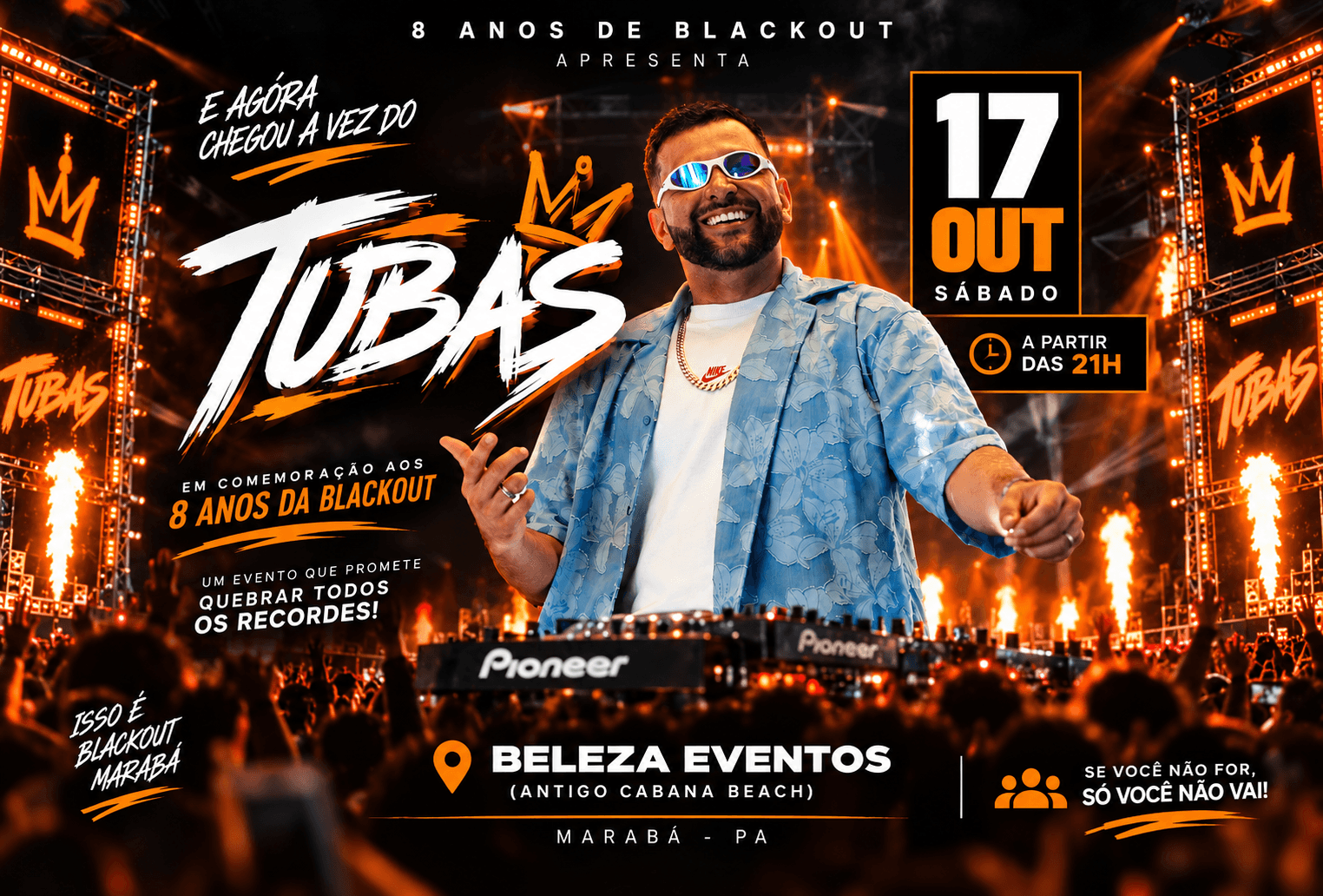 8 anos de blackout marabá  especial dj tubas