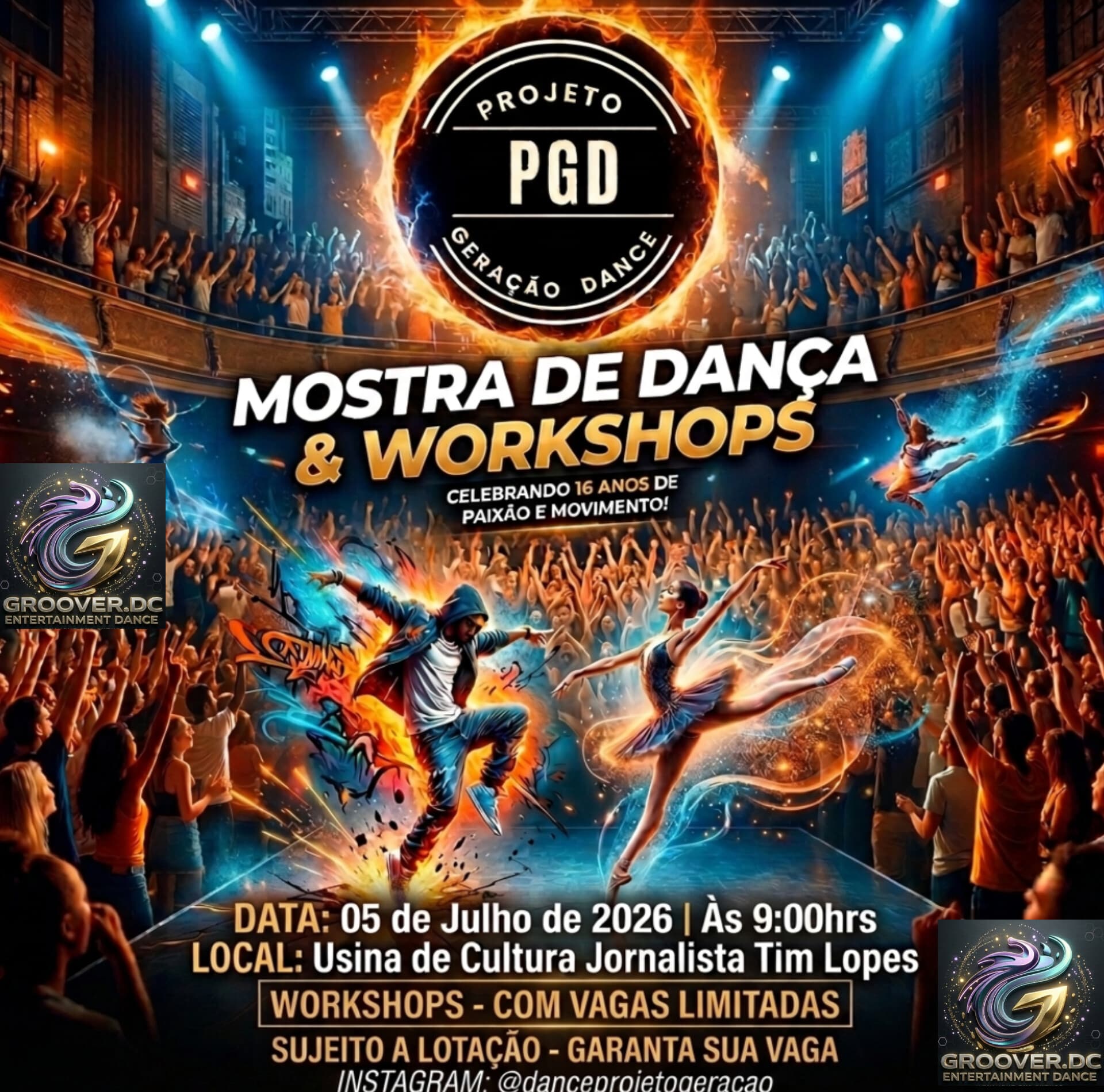 Mostra De Dança Solidária XVI Anos Projeto Geração Dance - P.G.D.
