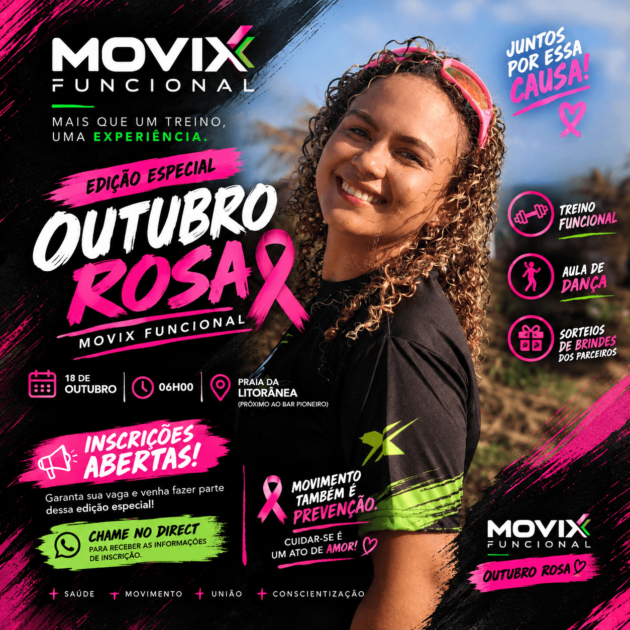 Movix Funcional Edição Outubro Rosa🩷